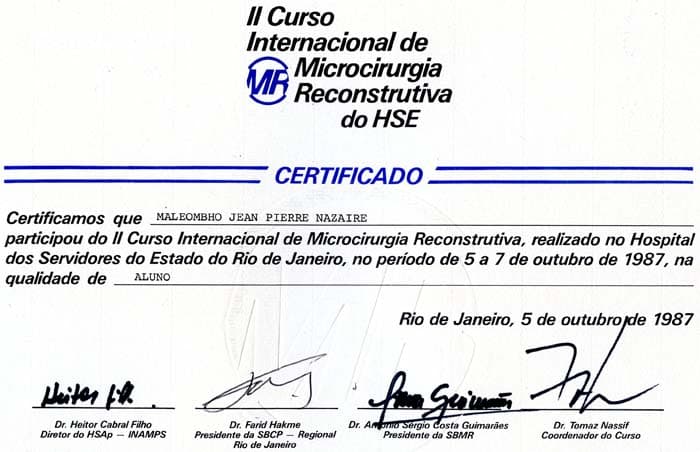 Diplôme & Certificat 511